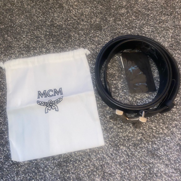 Men MCM belt cut to fit